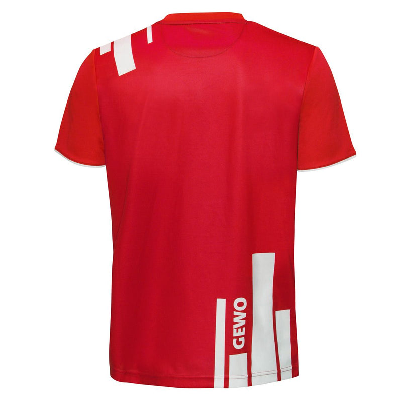 Gewo T-Shirt Bloques rood/wit