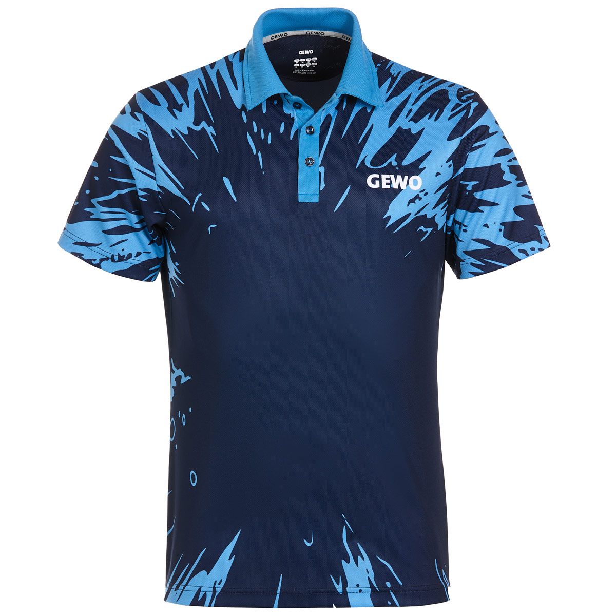 Gewo shirt Mattia marineblauw