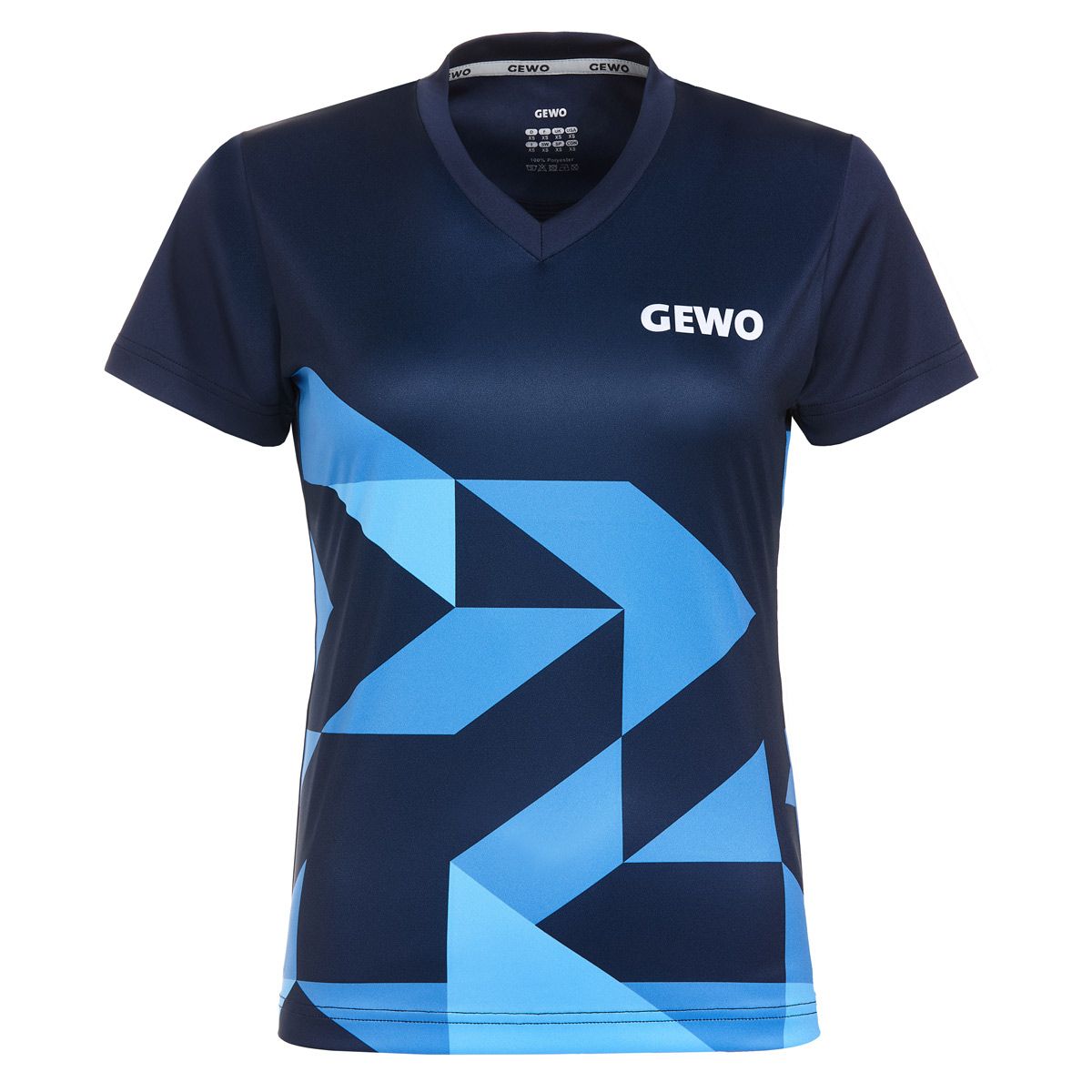 Gewo overhemd Matera Lady marine/koningsblauw