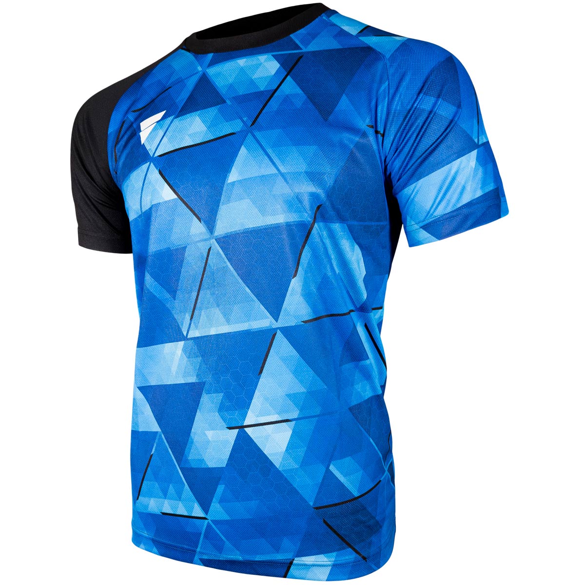 Victas T-shirt 227 blauw/zwart
