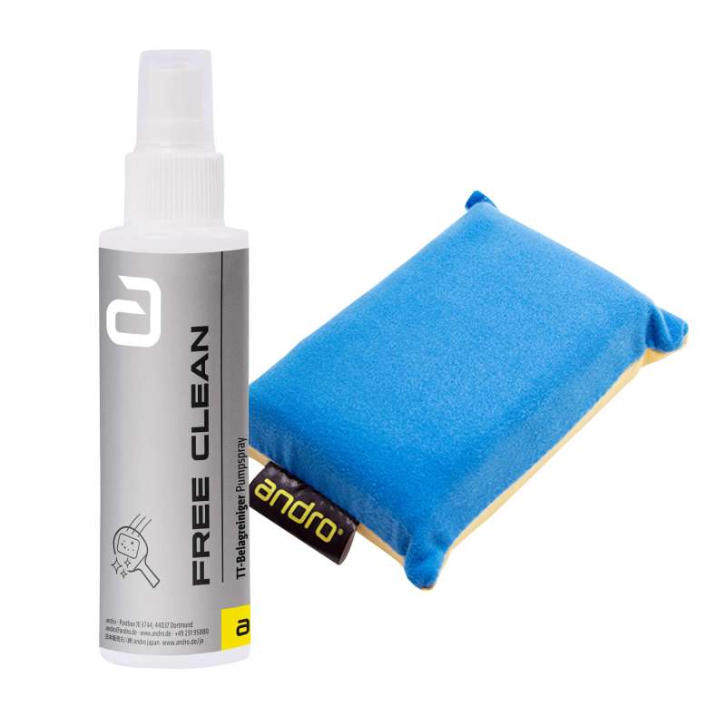Andro Reinigingsset Free Clean 2 Velours Spons 125 ml.