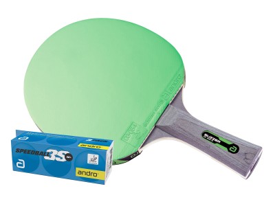 Andro Bat-Set Buzzer Up 400 S zwart/Green concaaf