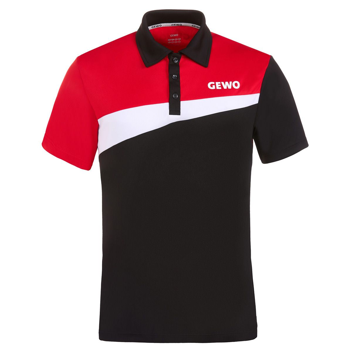 Gewo shirt Fondi IV zwart/rood