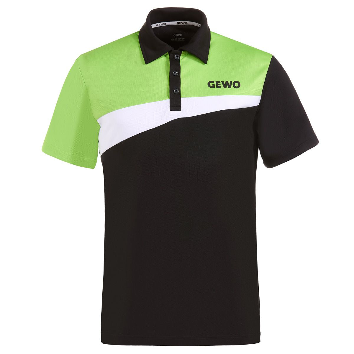 Gewo shirt Fondi I zwart/limoen