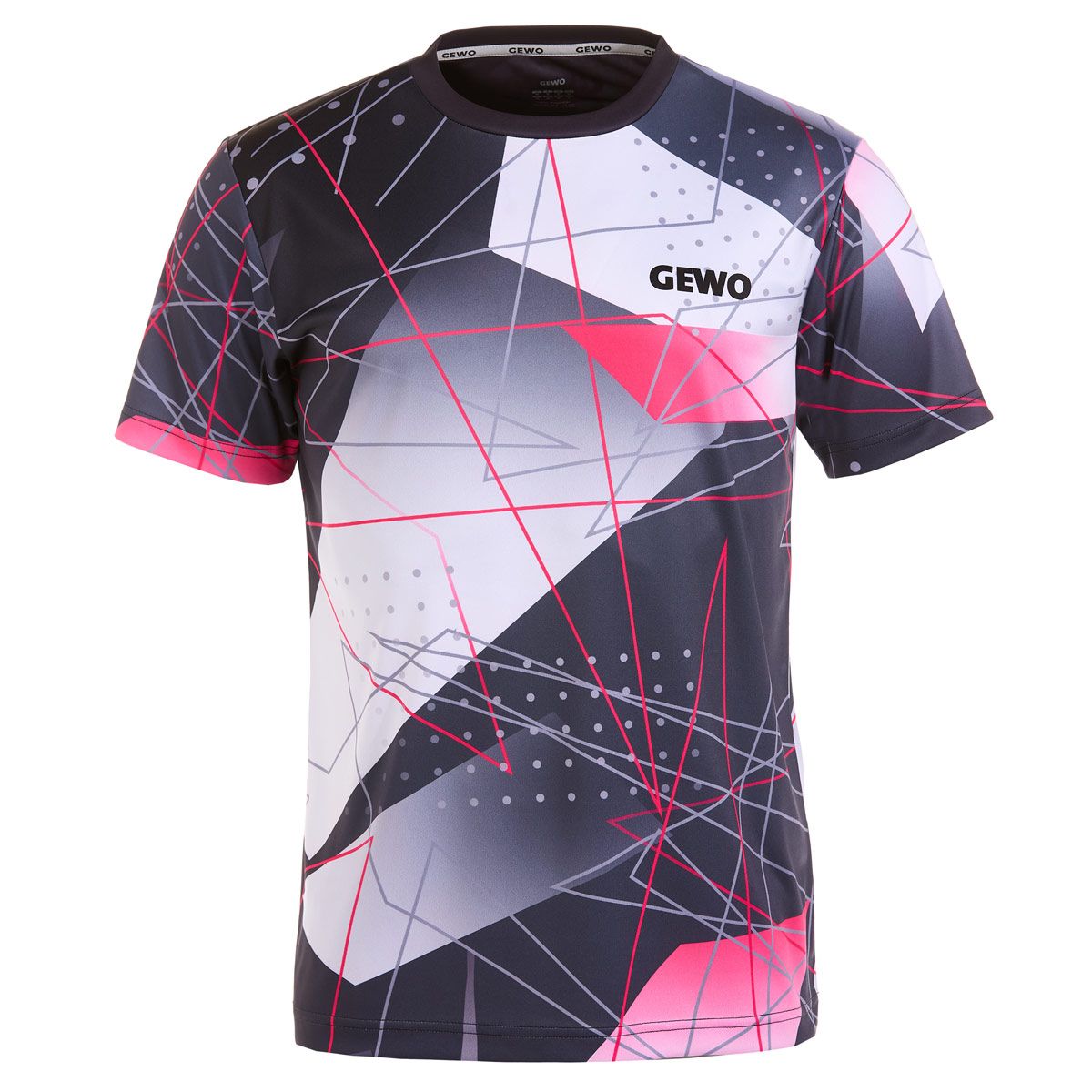 Gewo shirt Lugo I zwart/roze