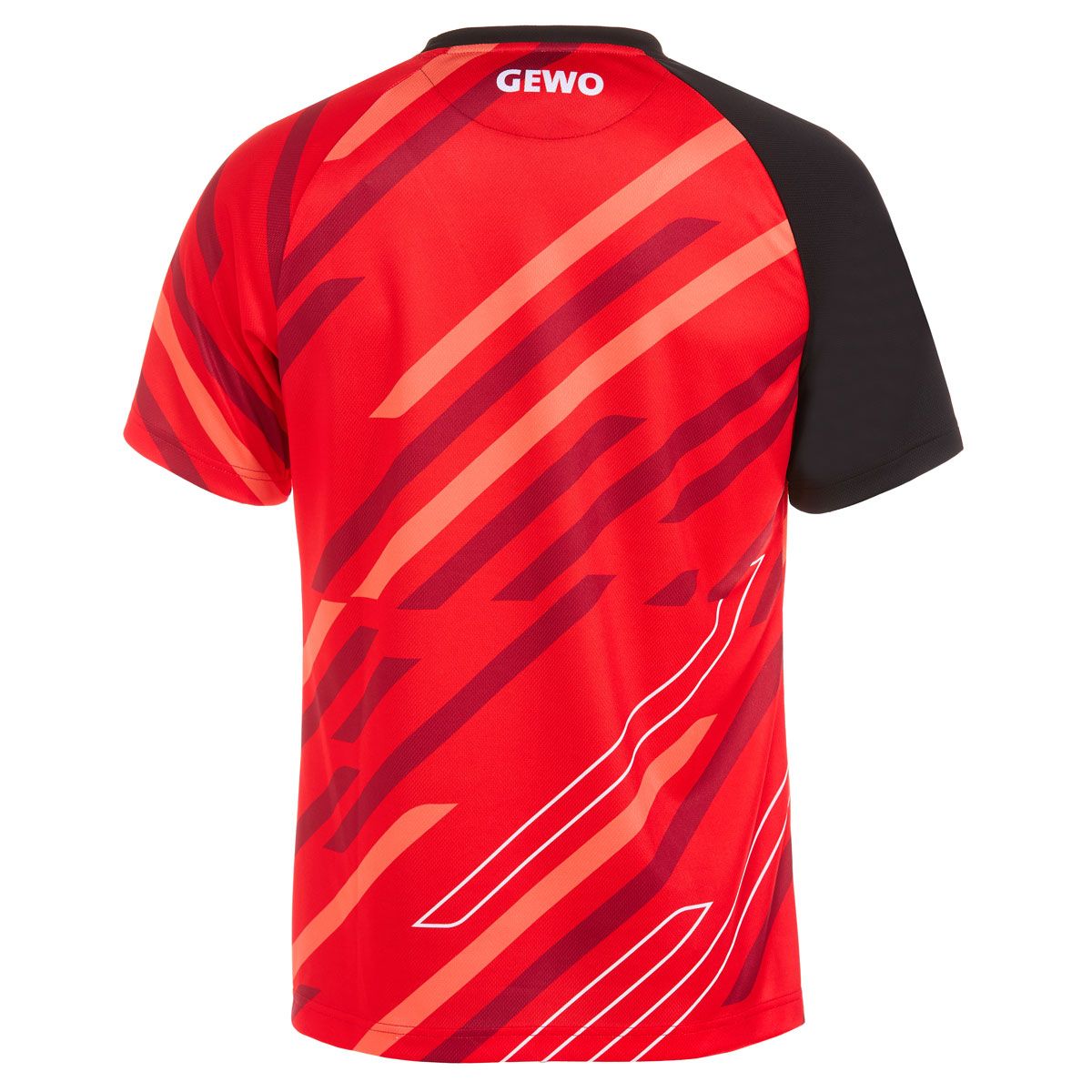 Gewo shirt Ponza I rood/zwart