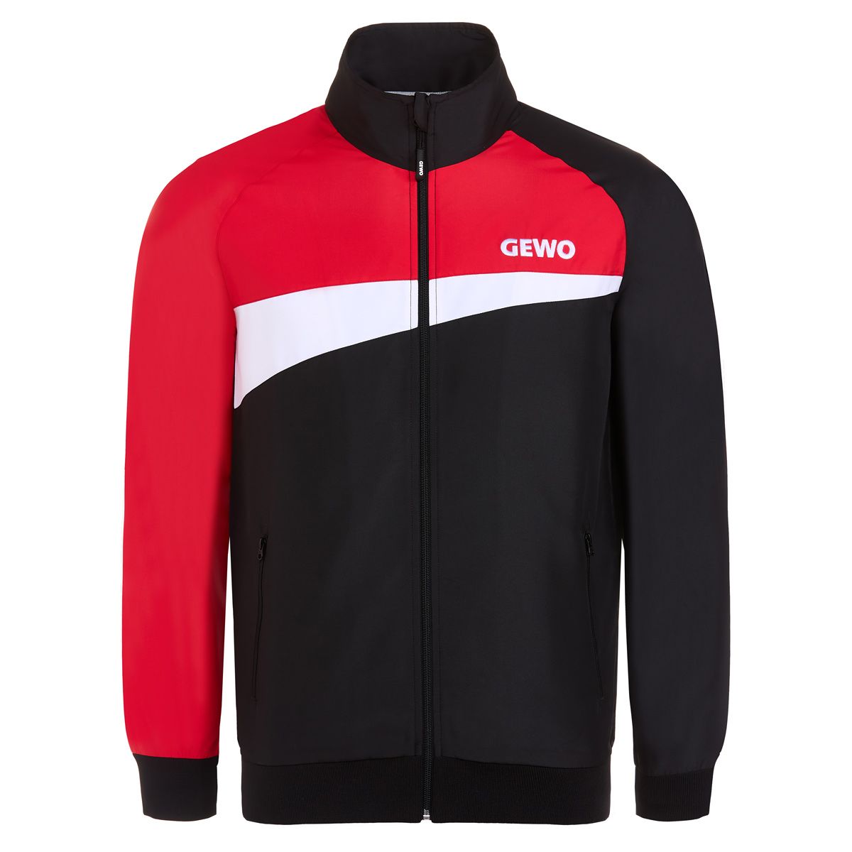 Gewo Tracksuitjacket Fondi I zwart/rood