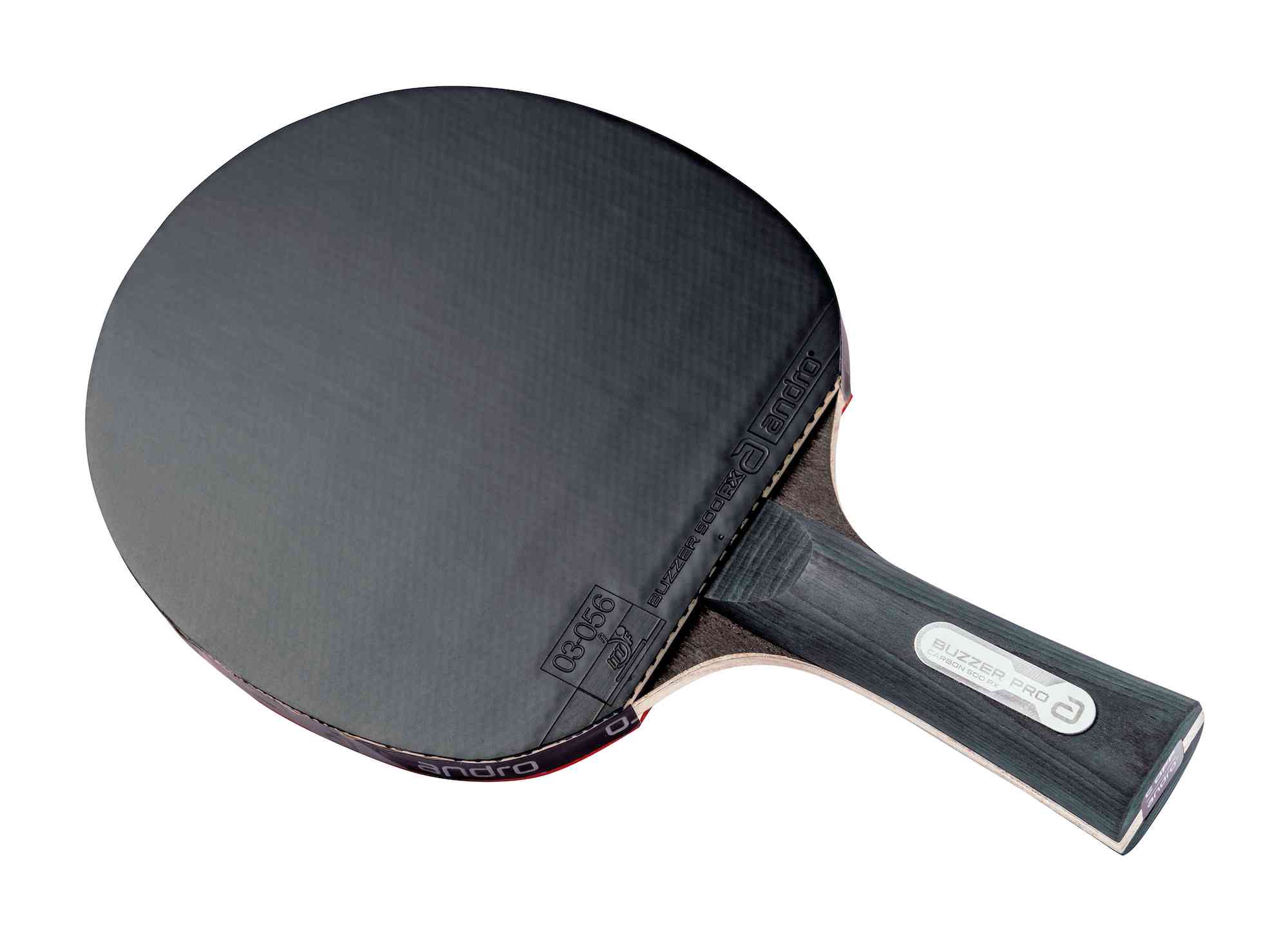 Andro Bat-Set Buzzer Pro Carbon 500 RX zwart/rood concaaf