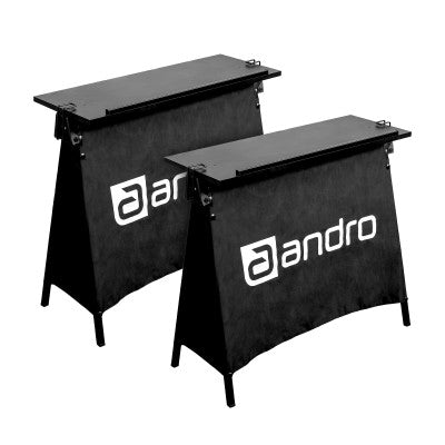Andro Scheidsrechterstafel Clubset van 2 zwart/wit
