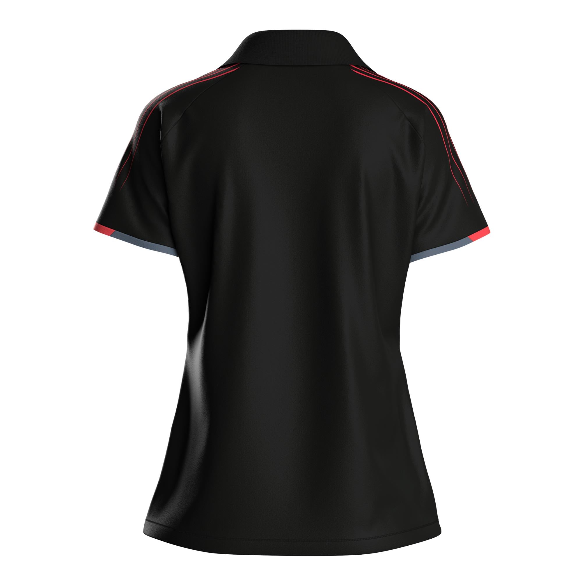 Andro Shirt Avos Dames zwart/neon rood