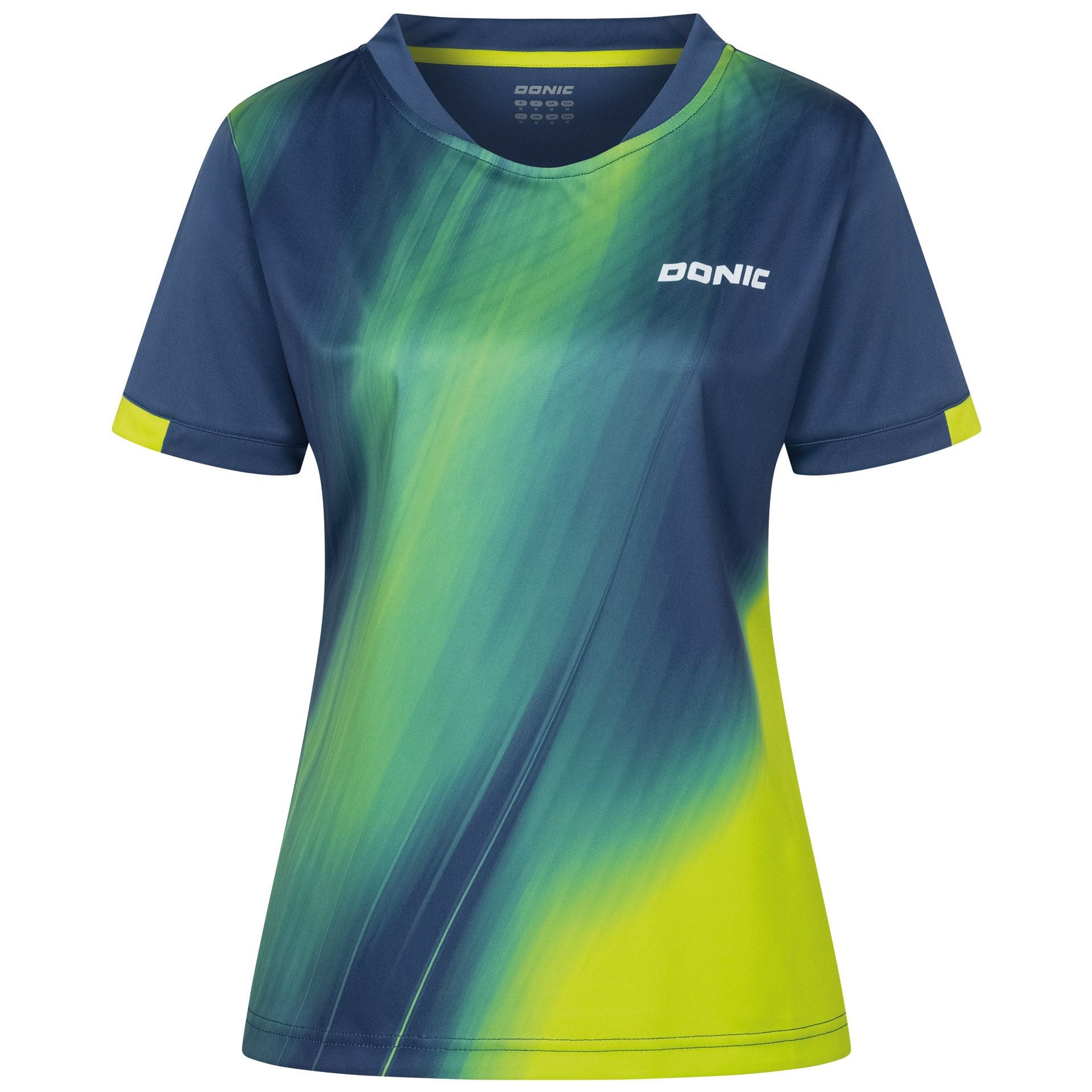 Donic shirt Fire Lady marine/limoen