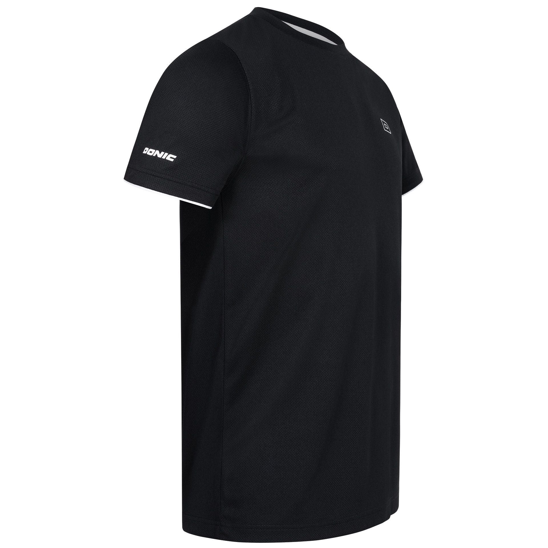 Donic t-shirt Black Series Junior zwart