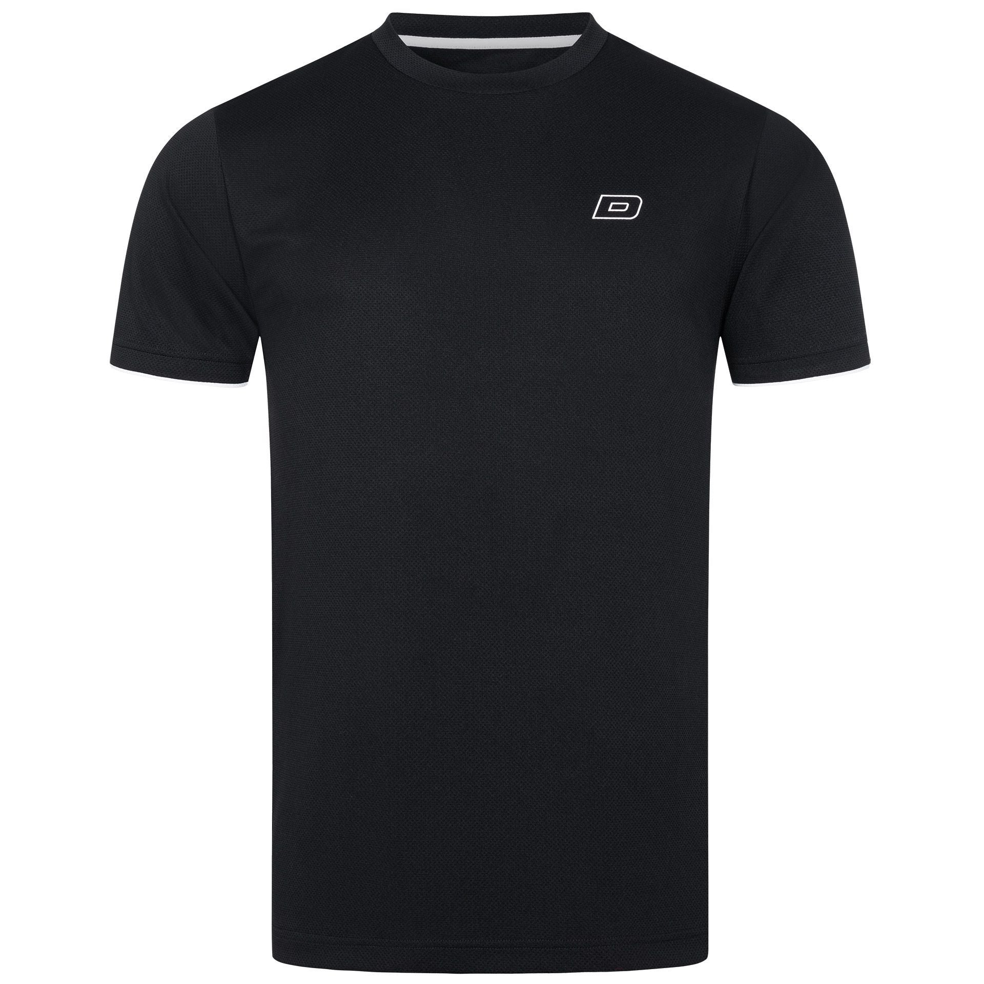 Donic t-shirt Black Series Junior zwart