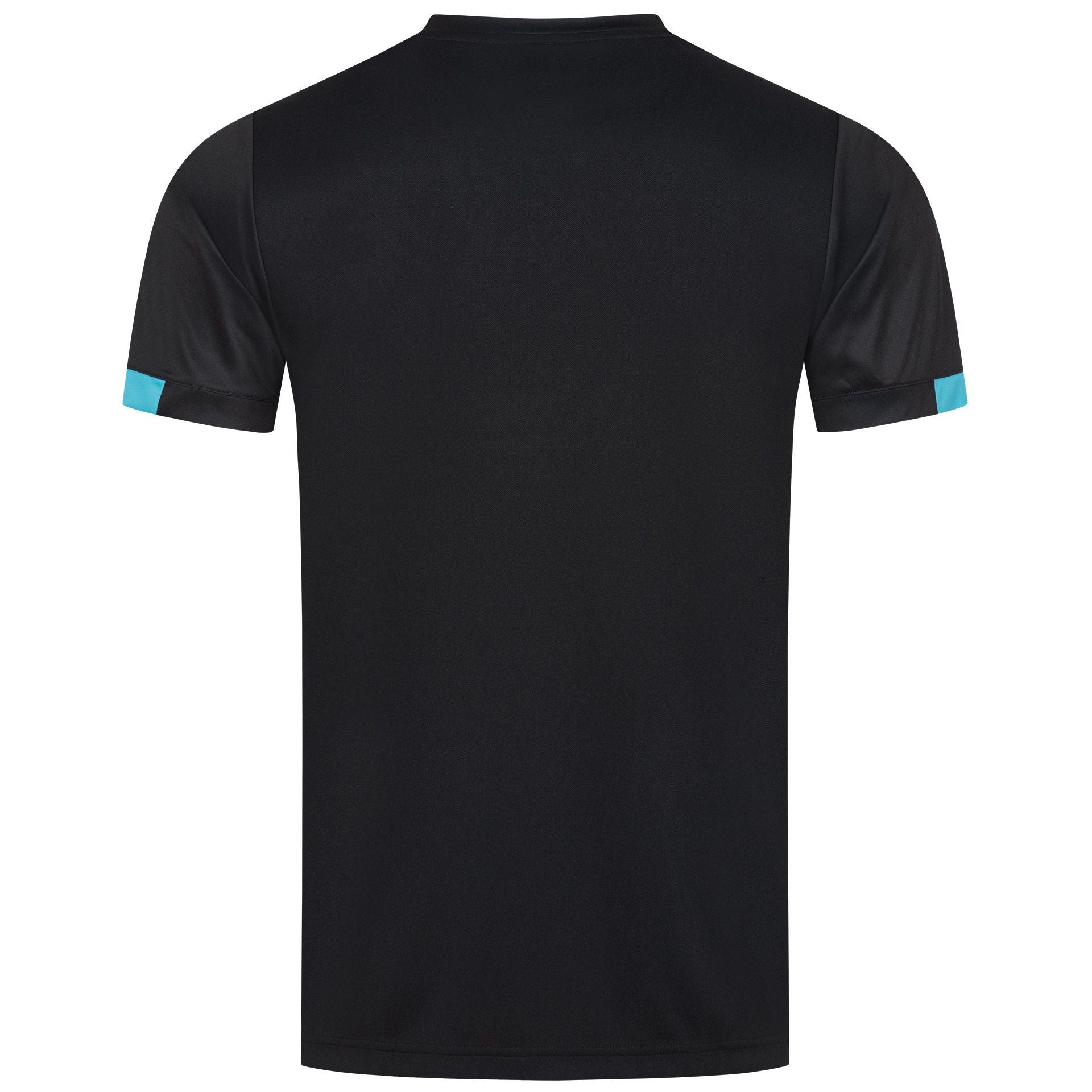 Donic t-shirt Crème zwart/lichtblauw