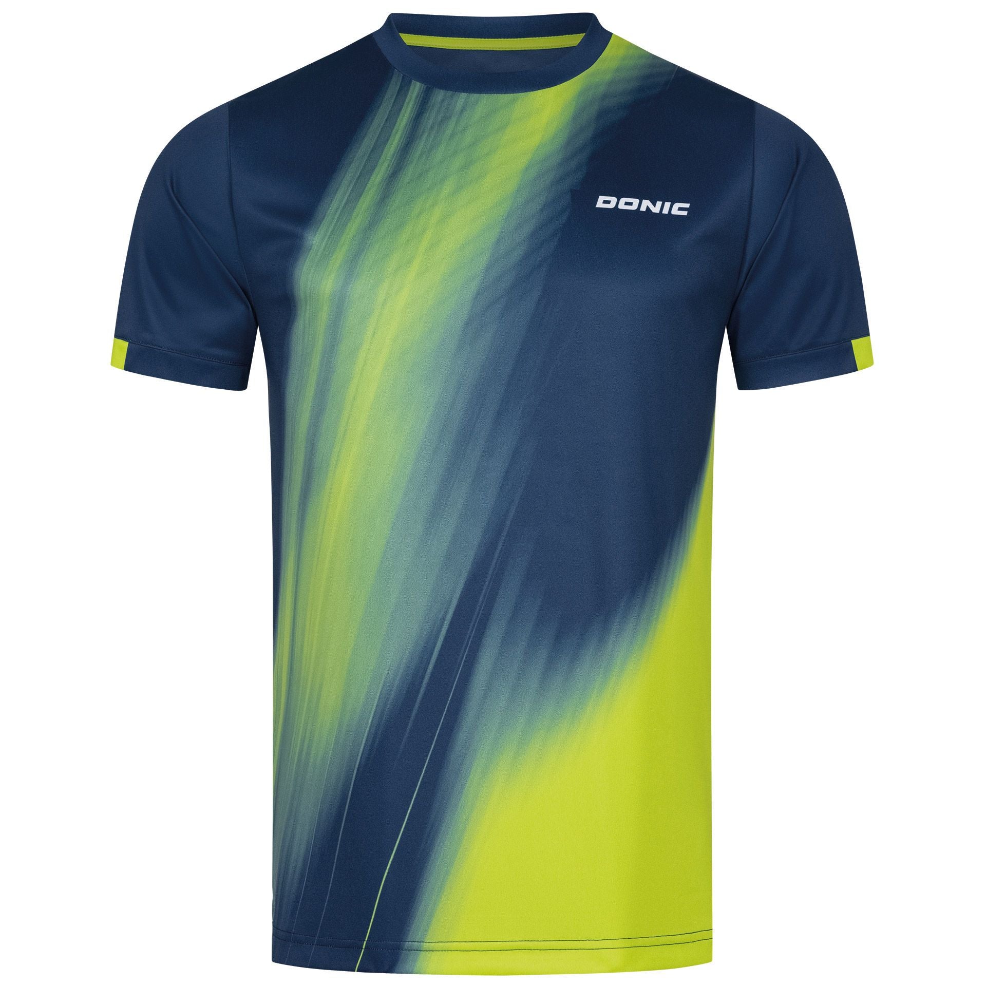Donic t-shirt Crème marine/limoen