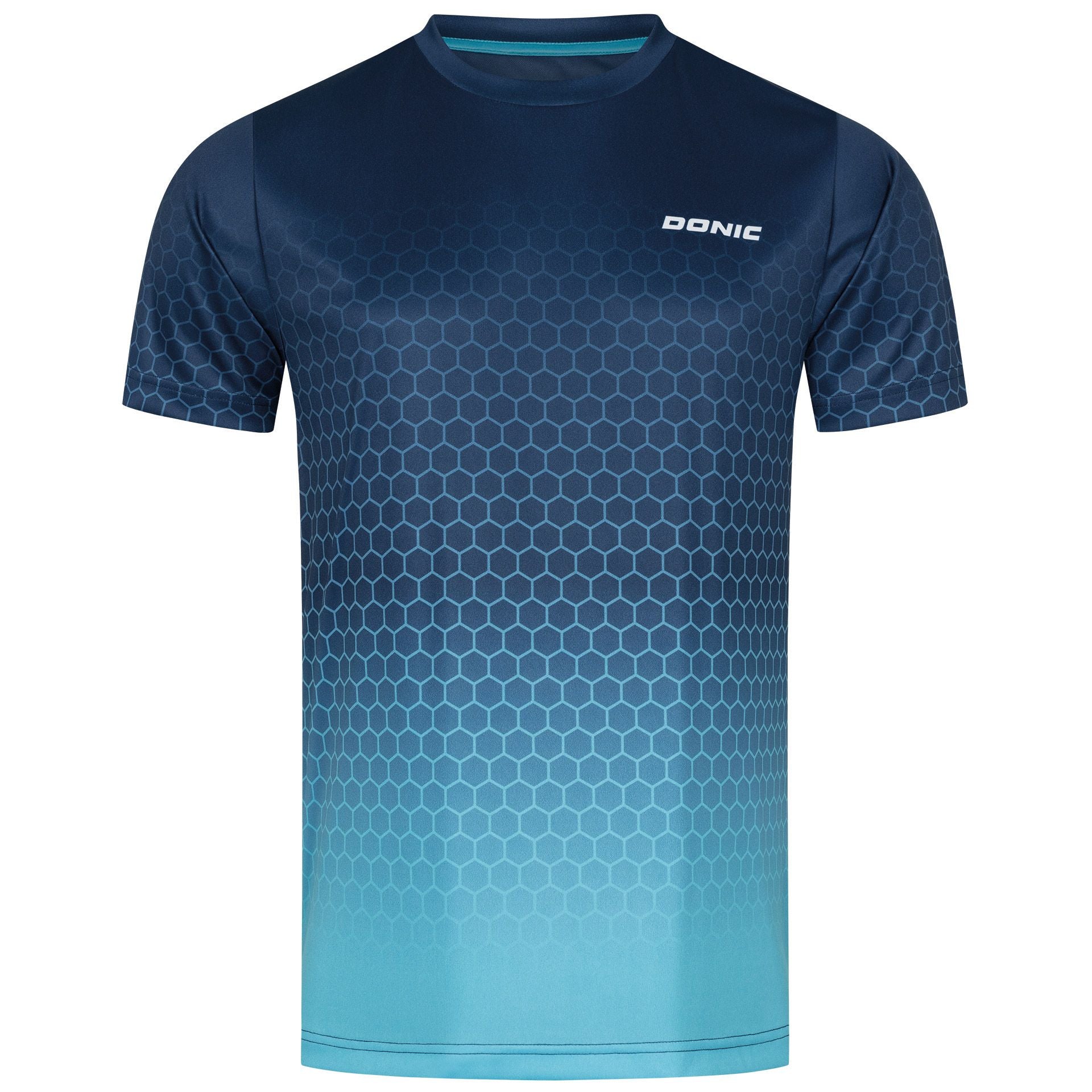 Donic t-shirt Scorpion marineblauw/lichtblauw