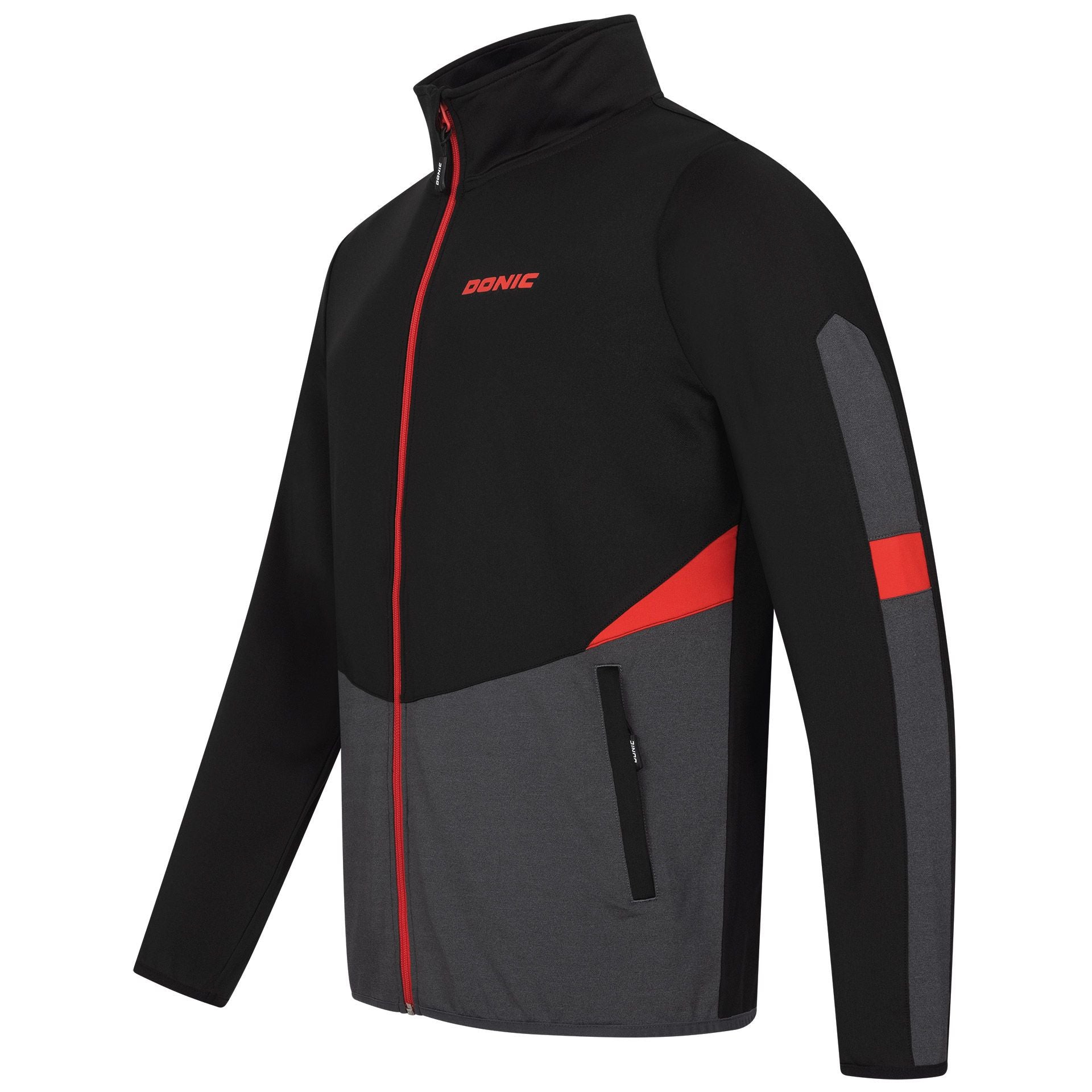 Donic Trainingsjack Trail Junior zwart/antraciet/rood