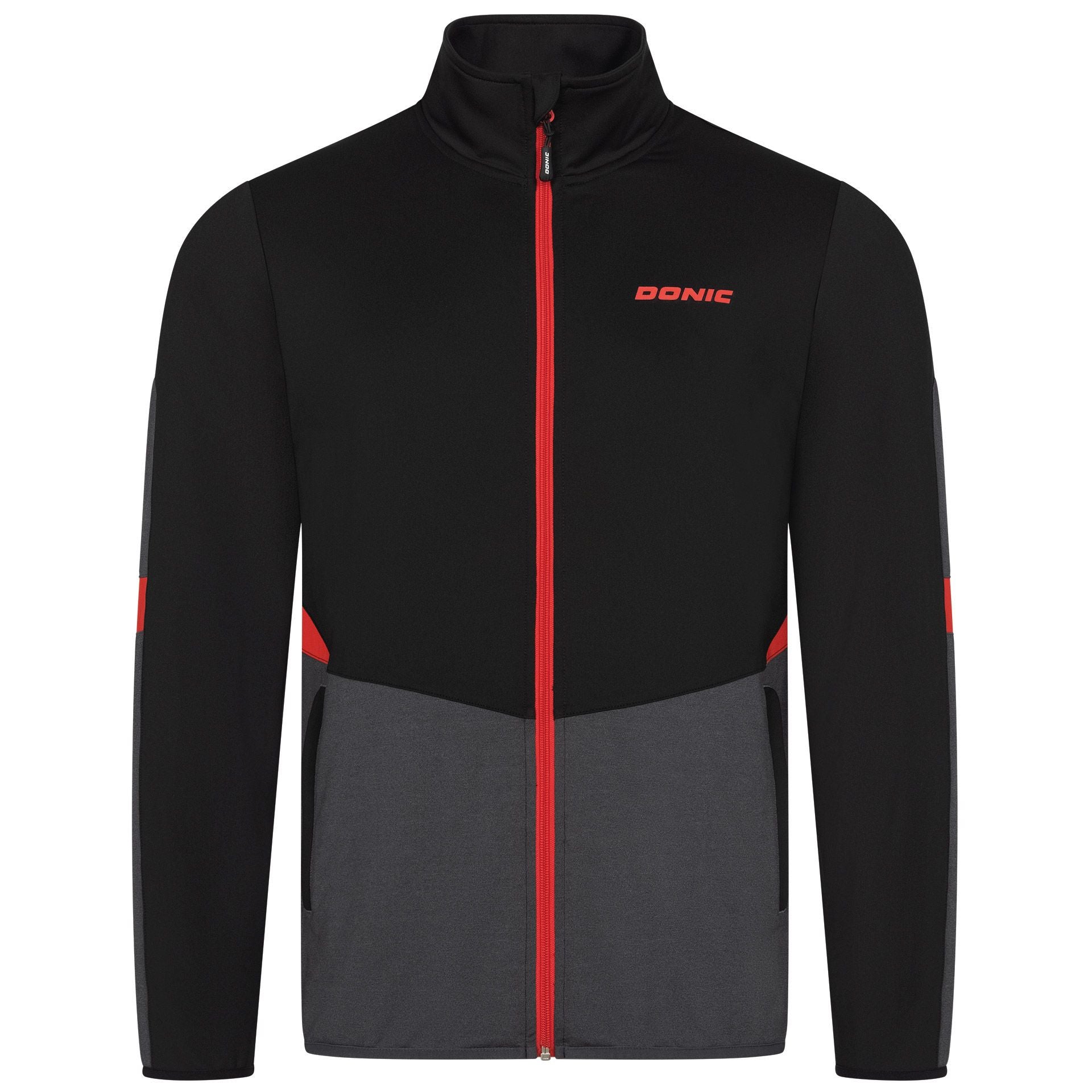 Donic Trainingsjack Trail Junior zwart/antraciet/rood