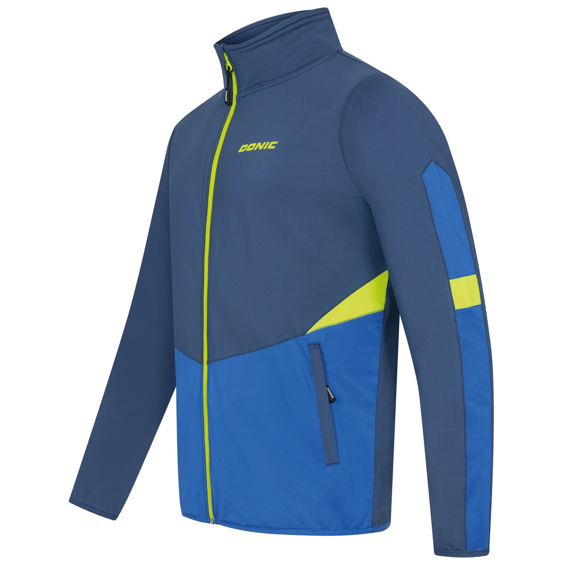 Donic Trainingsjack Trail Junior marine/koningsblauw/limoen
