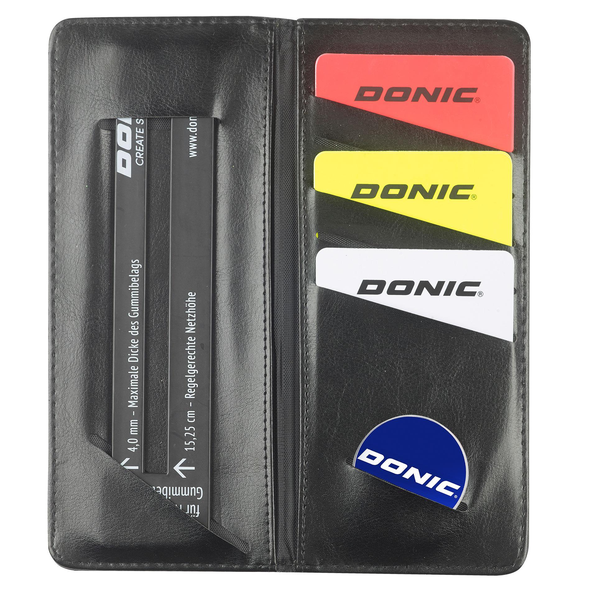 Donic Scheidsrechtersset in leren etui