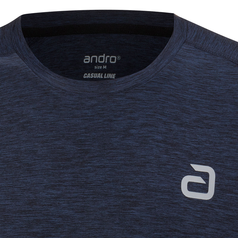 Andro Shirt Melange Alpha donkerblauw