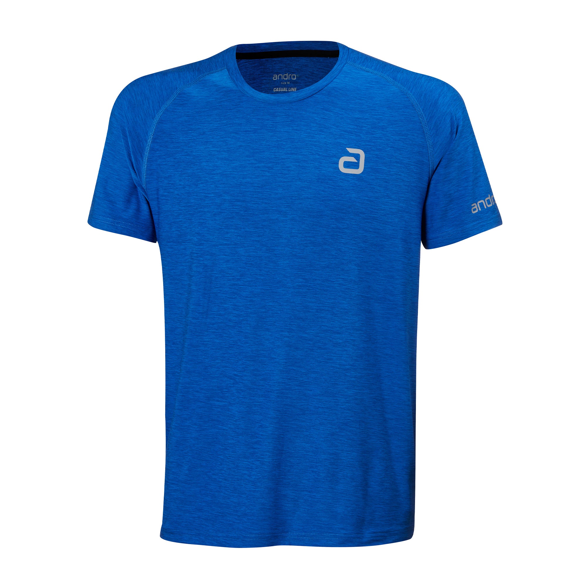 Andro Shirt Melange Alpha oceaanblauw