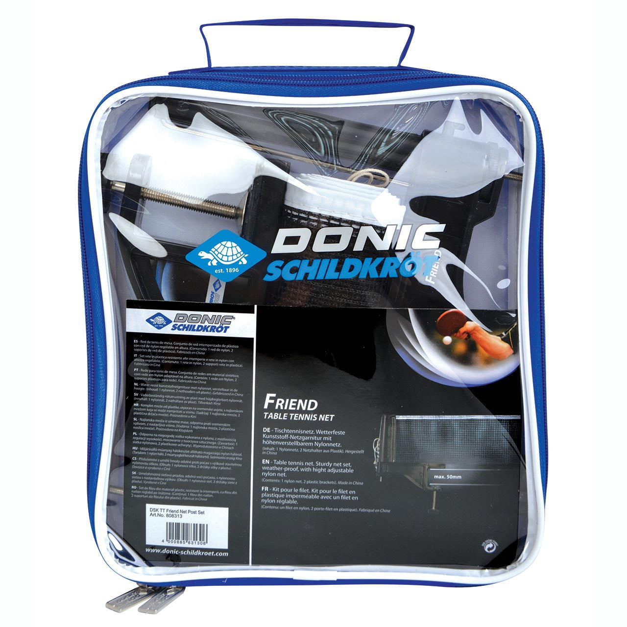 Donic Net & Post Set Friend Outdoor noir