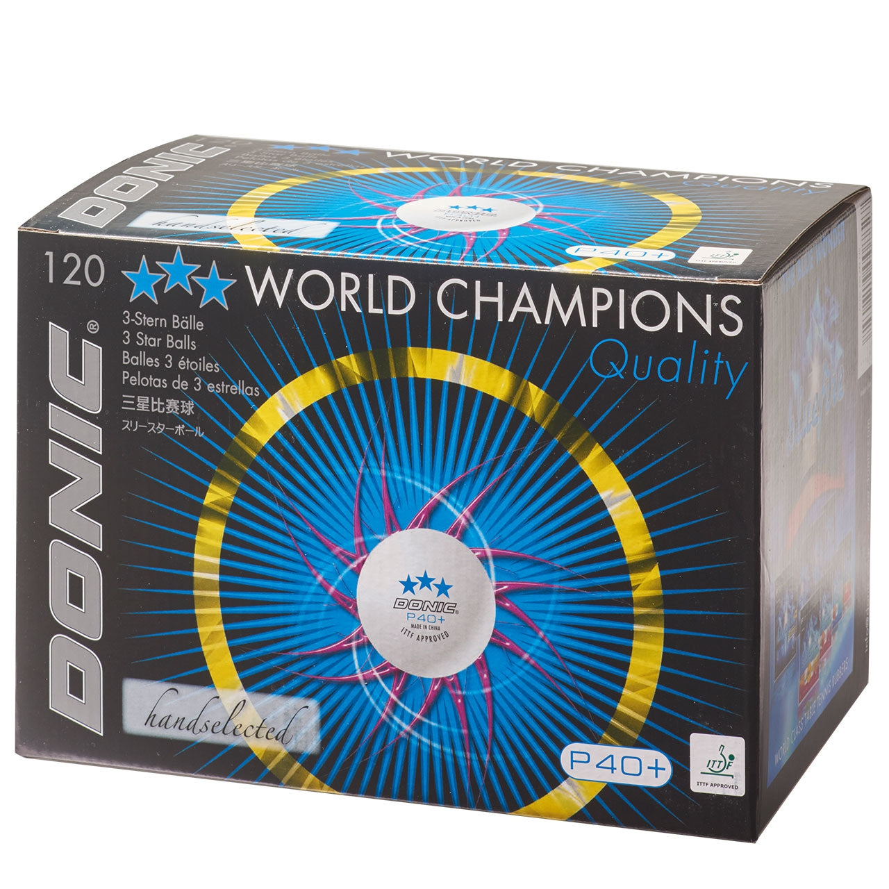 Donic Bal P40+ *** wit (120)