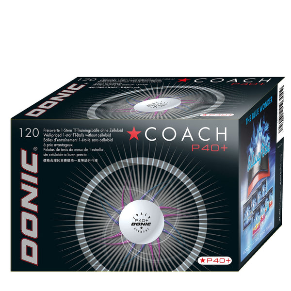 Donic Bal Coach P40+ *wit (120)