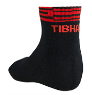 Tibhar Sokkenlijn zwart/rood