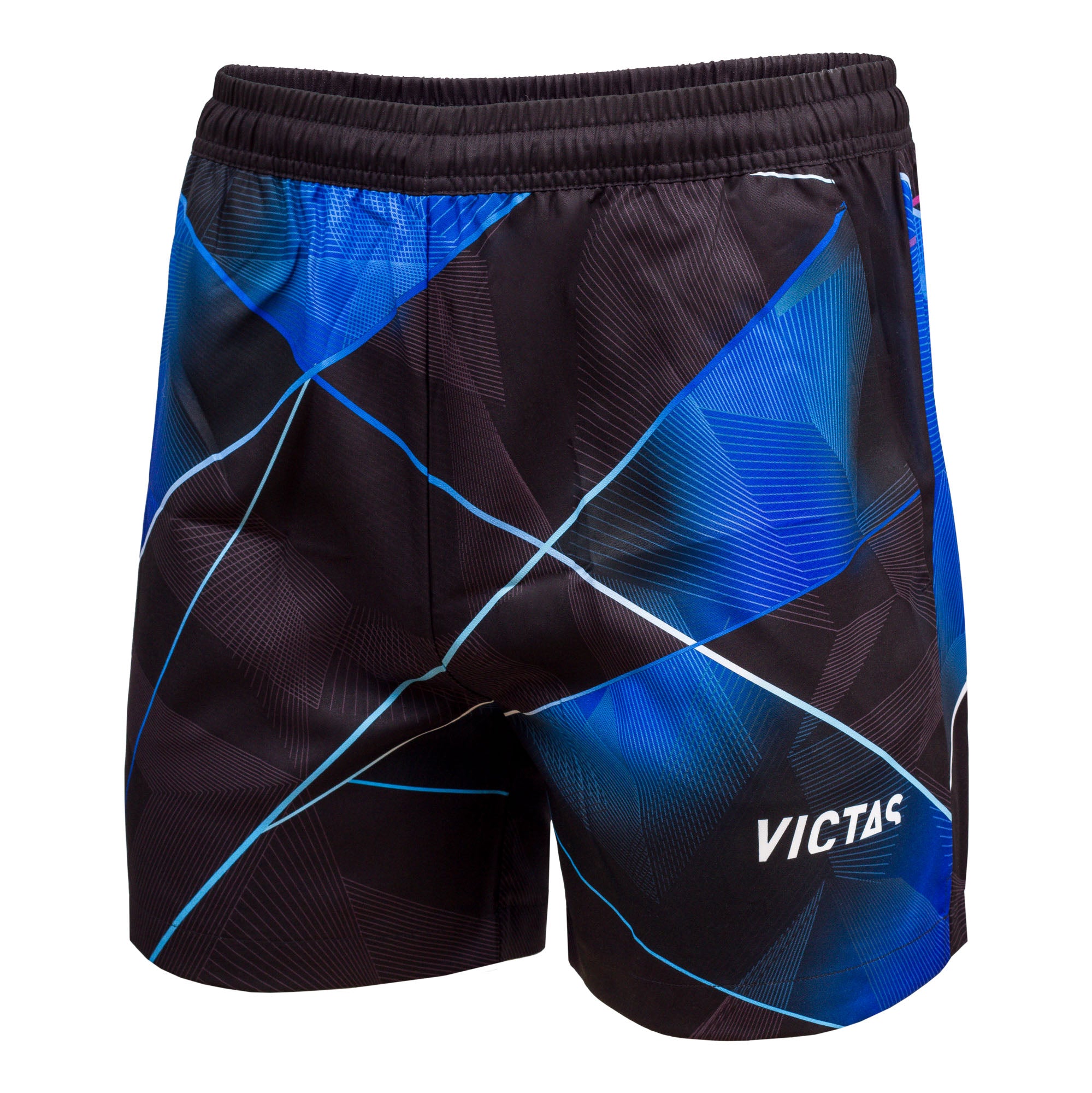 Victas short 317 zwart/blauw