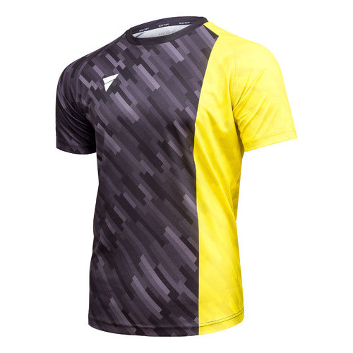 Victas T-shirt 224 zwart/geel