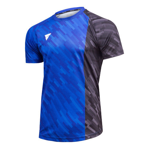 Victas T-shirt 224 blauw/zwart