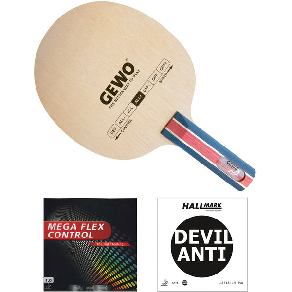 Gewo Bat Allround Classic with Mega Flex Control+Hallmark Devil Anti