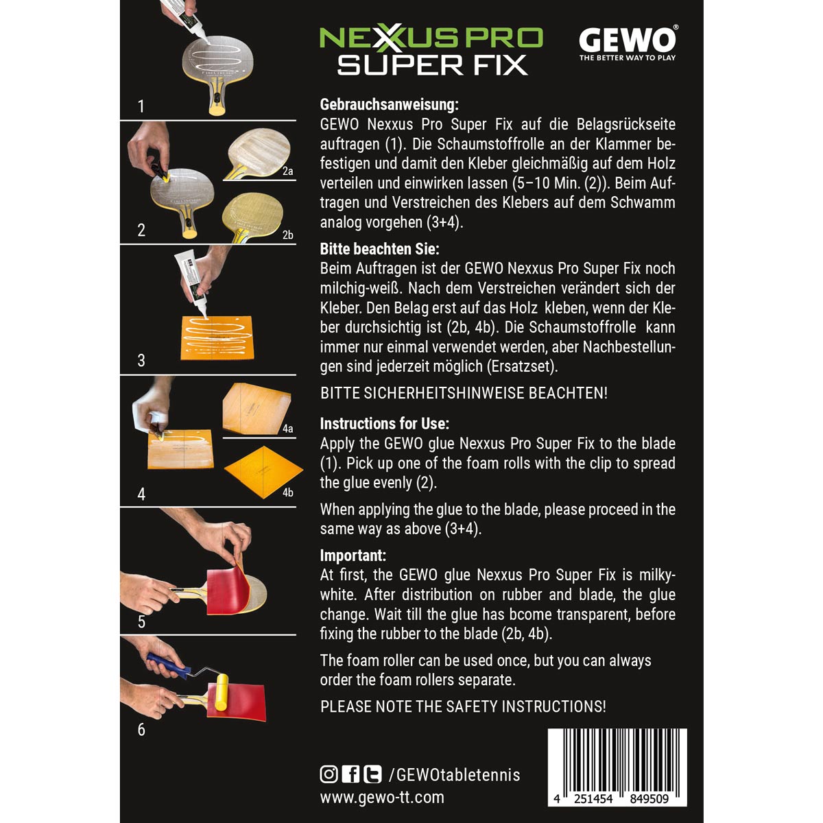 Gewo lijm Nexxus Pro Super Fix 90ML