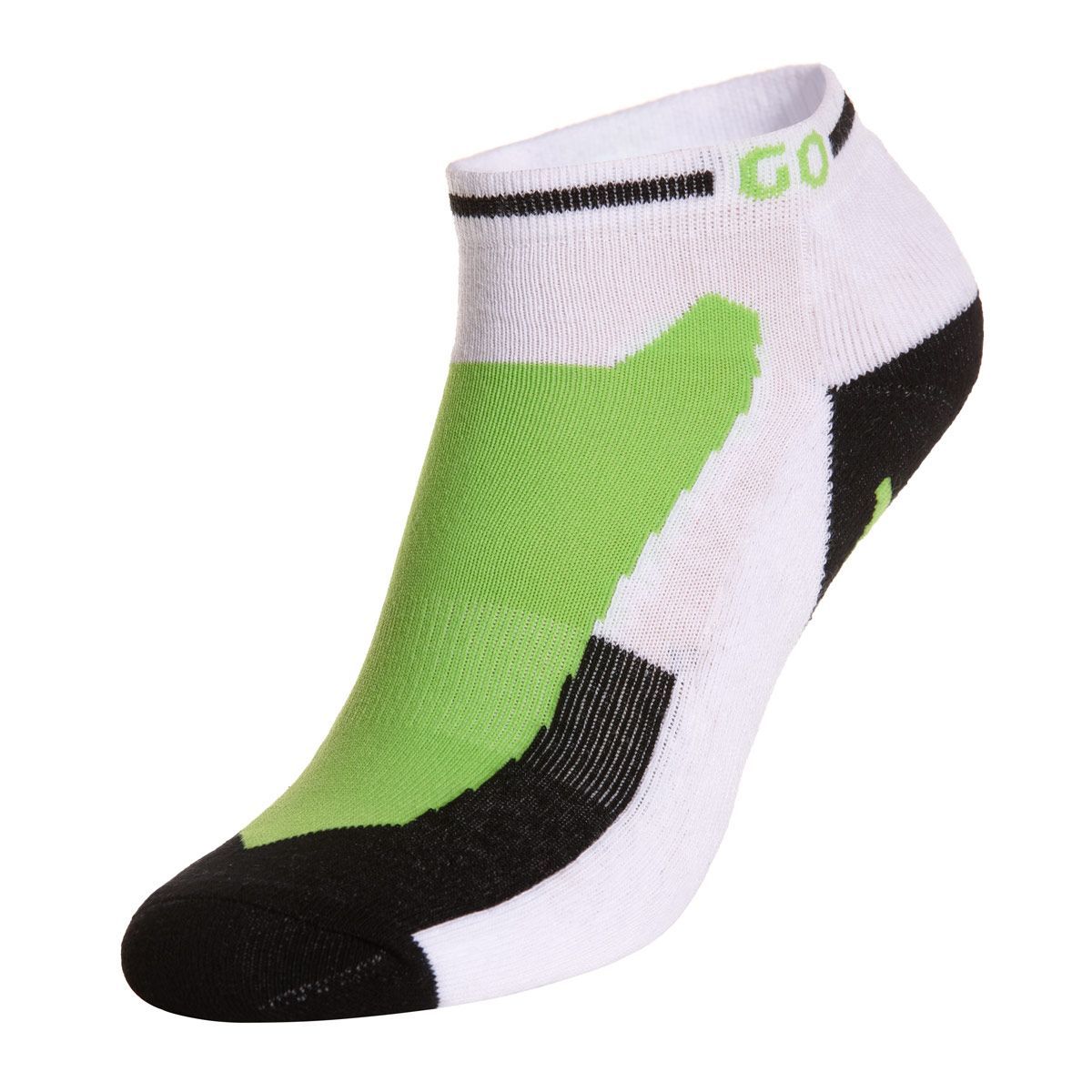 Gewo korte sokken Flex III wit/groen
