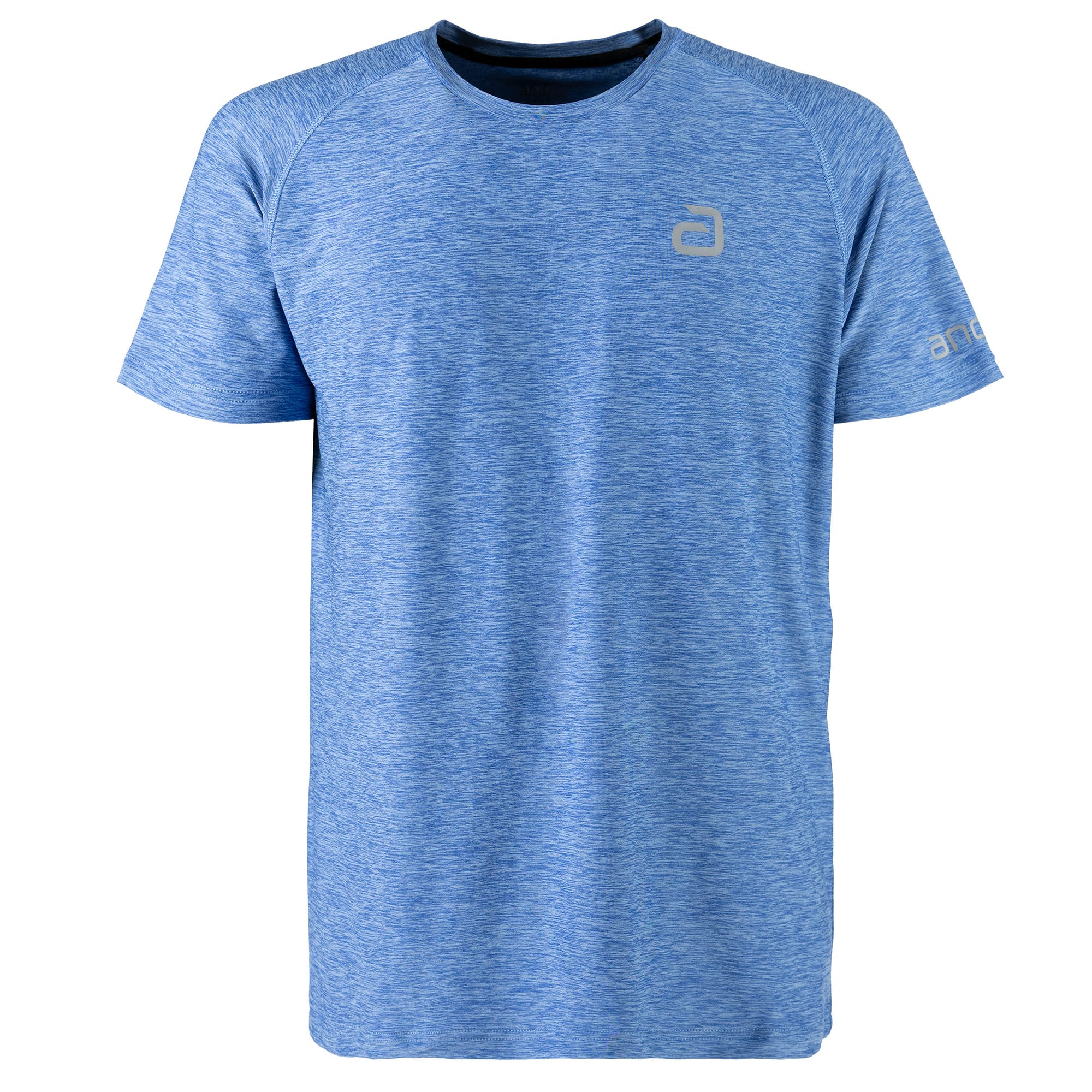 Andro Shirt Melange Alpha jeansblauw