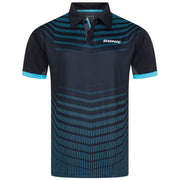 Donic shirt Lyra marineblauw/lichtblauw/limoen