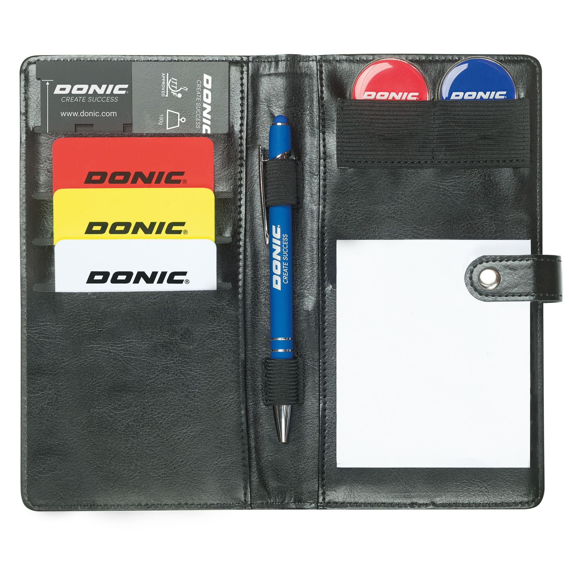 Donic Referee Set in a Leather case