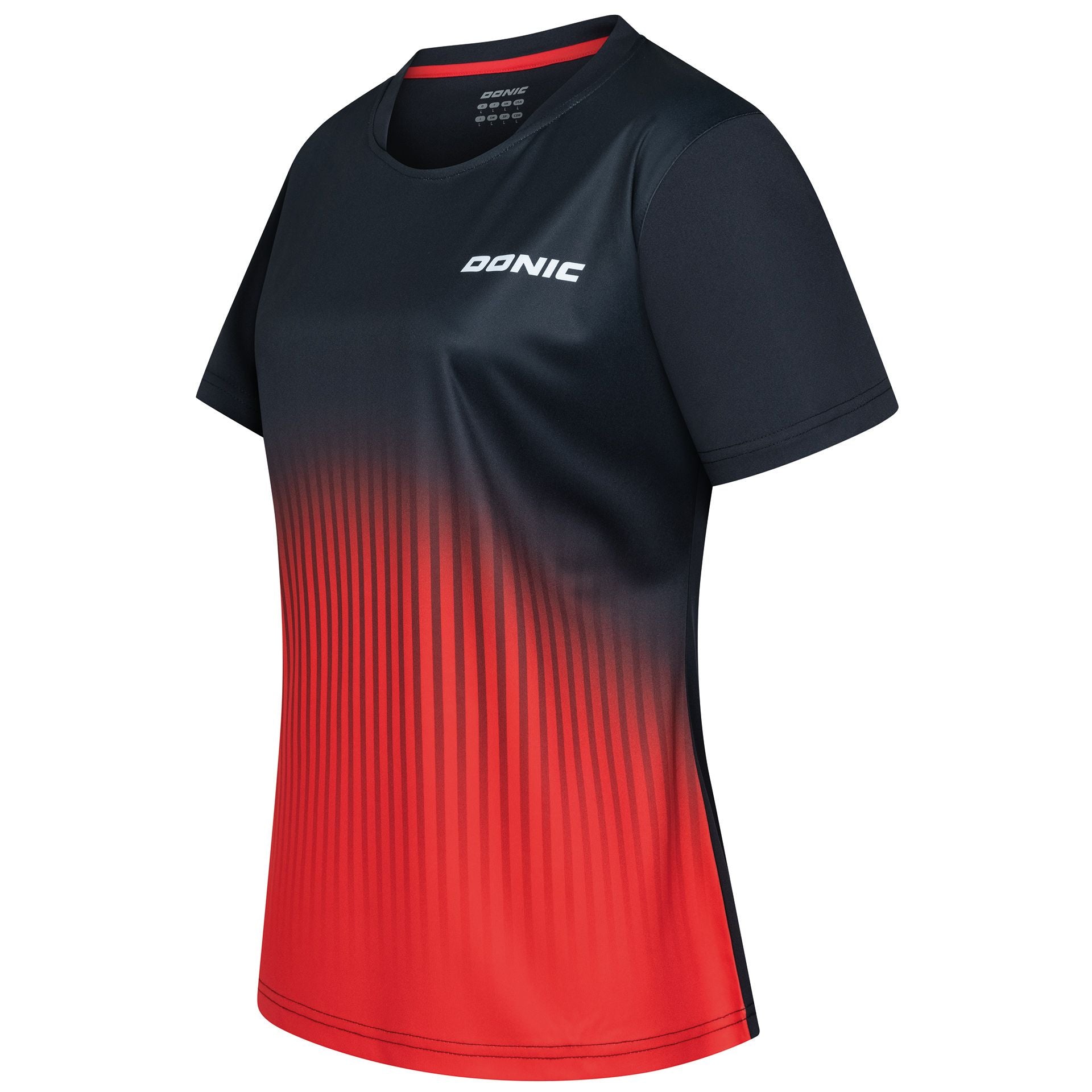 Donic shirt Nuvon Lady black/red