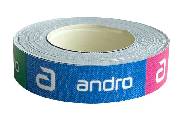 Andro Zijkantband Colors 10mm 10m groen/blauw/roze