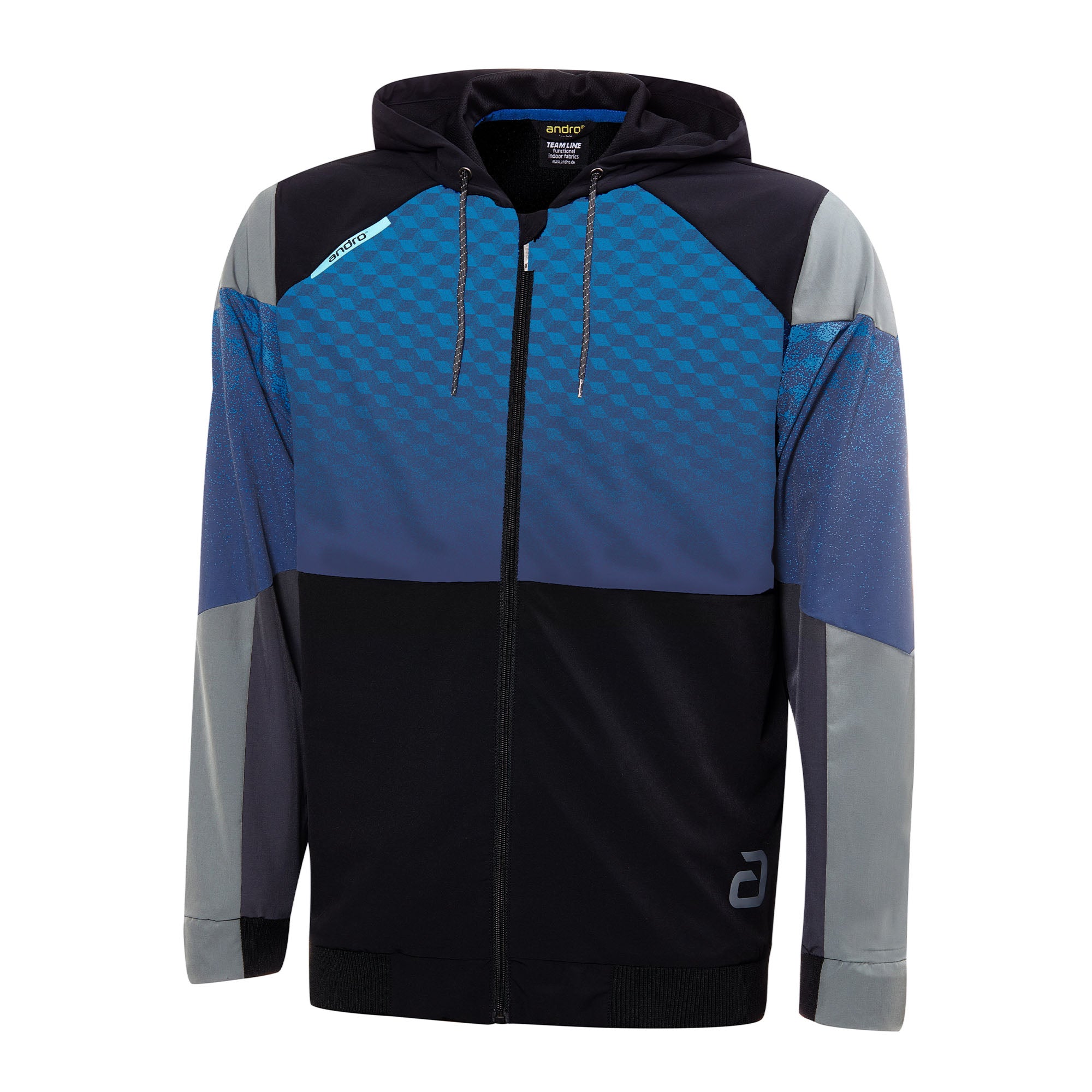 Andro Tracksuitjacket Millar black/blue