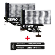 Gewo Set 2 x Net & Post World Cup zwart + 1 meetinstrument