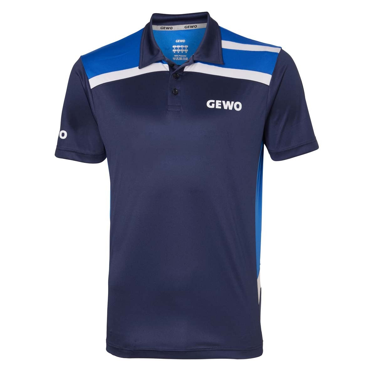 Gewo shirt Aurora marine/royalblauw