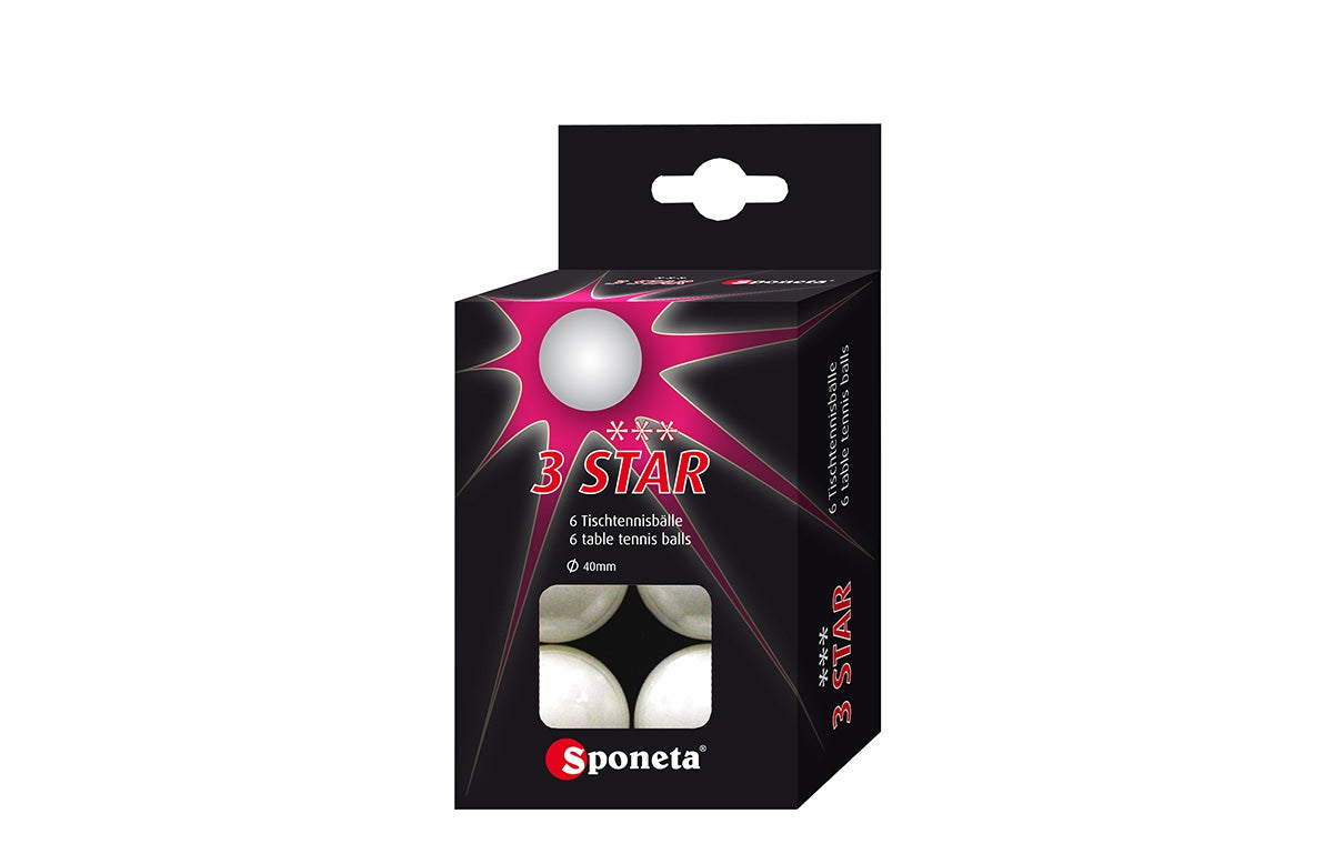 Sponeta TT-ballen ***(6) wit