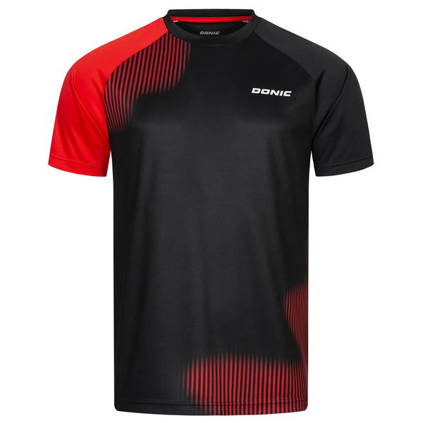 Donic T-Shirt Peak Junior zwart/rood